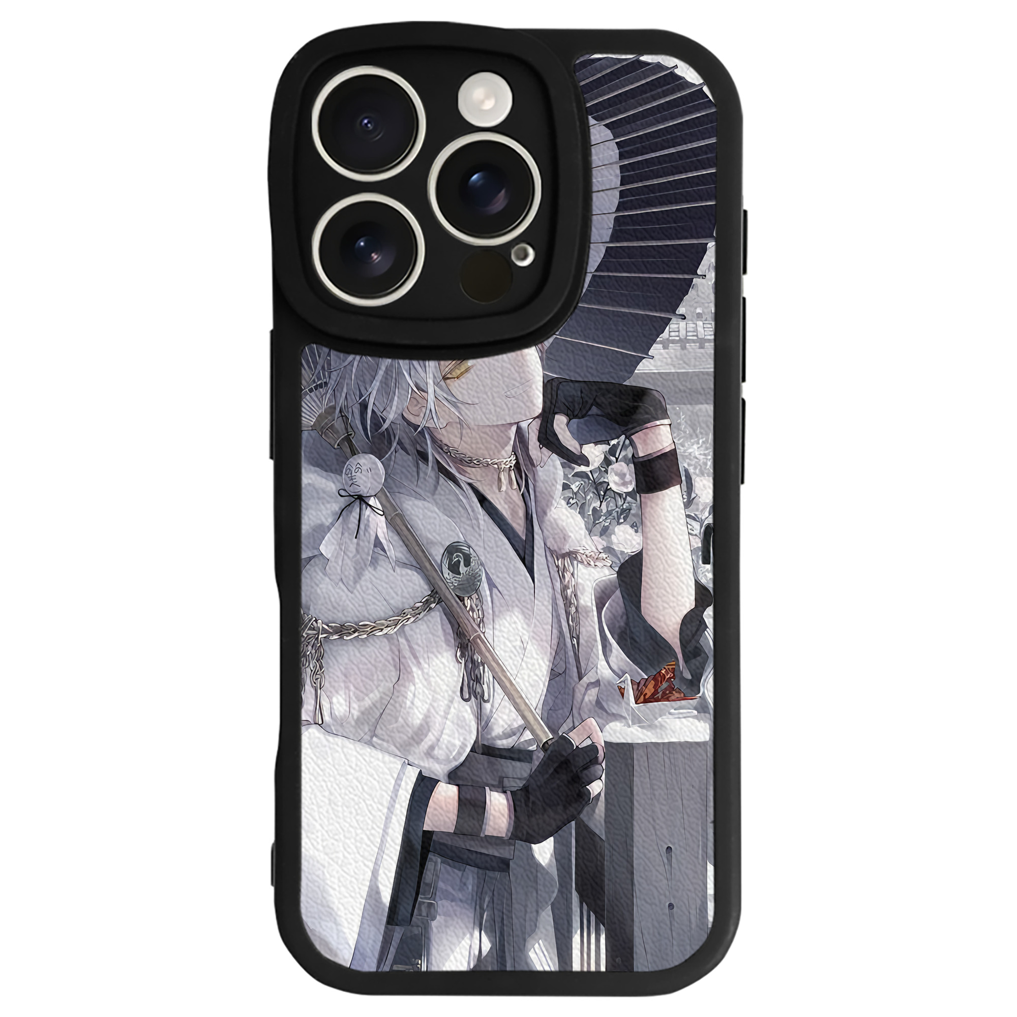 （画像用） 刀剣乱舞 Touken Ranbu 【iPhone 16シリーズ対応】シリコンスマホケース（レザー調） 材質：シリコン